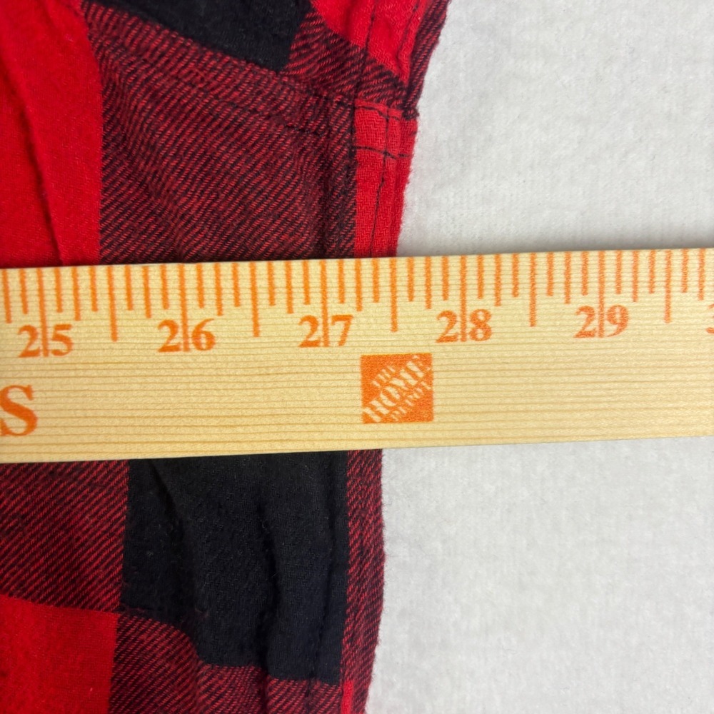 Sonoma Goods For Life Mens XXL Red Black Buffalo Plaid Supersoft Flannel Shirt - Picture 9 of 16